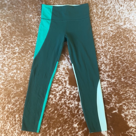 Athleta Elation 78 Tights Leggings Asymmetrical High Waisted - Picture 8 of 11